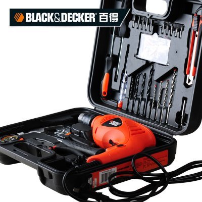 百得 HD500KBC-A9 13mm 550W冲击钻组套（58件套）评测 家用DIY全能利器